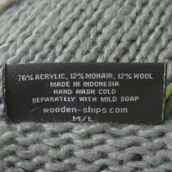 Wooden Ships Caroline Scoop Neck Pullover Sweater Mohair Wool Blend Size M/L - Picture 4 of 4